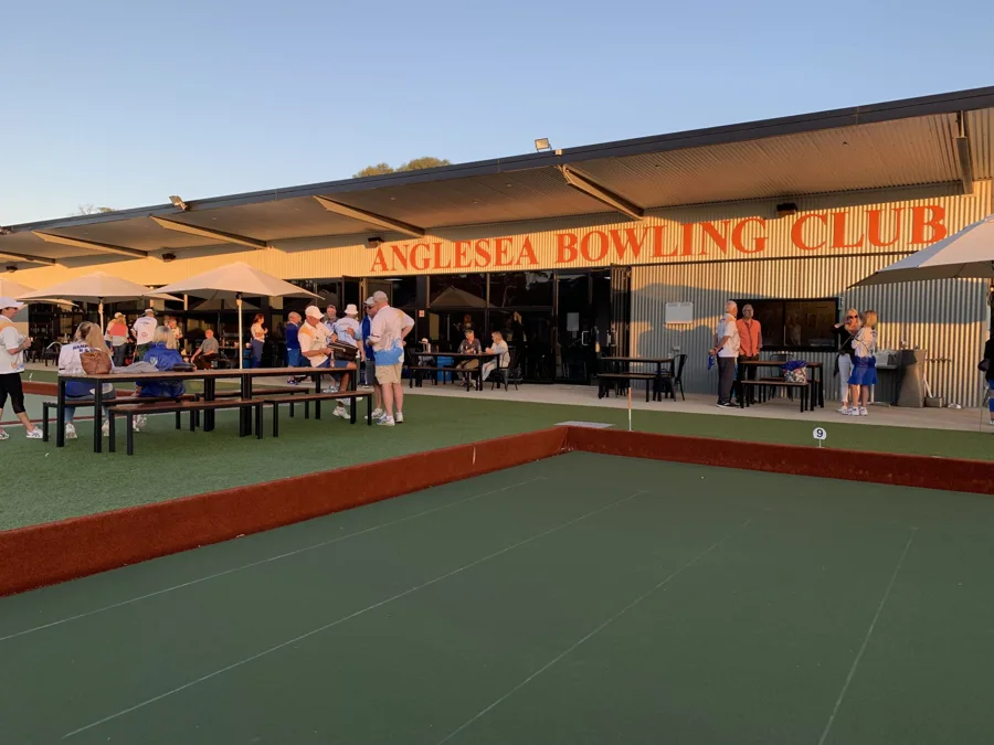 A full house at the Anglesea Bowling Club clubhouse